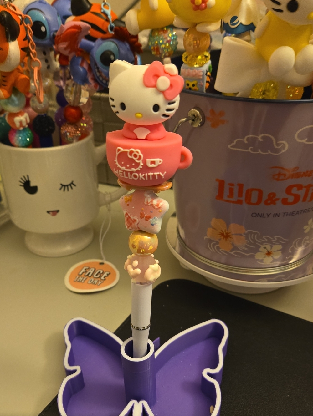 Hello kitty beadable pen